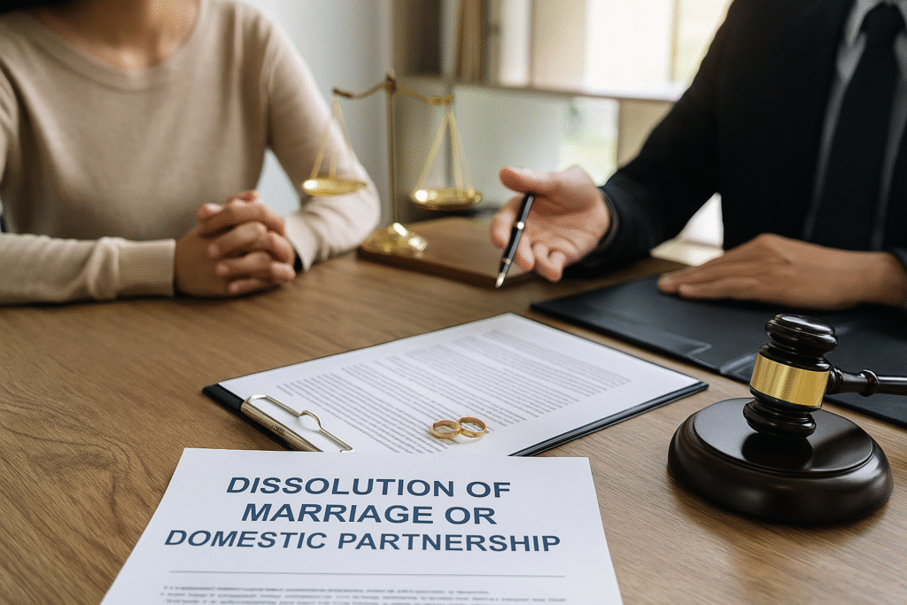 Divorce Consultation in Legal Office